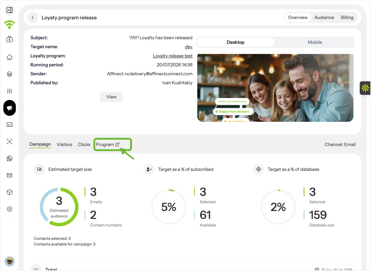 View Program Analytics