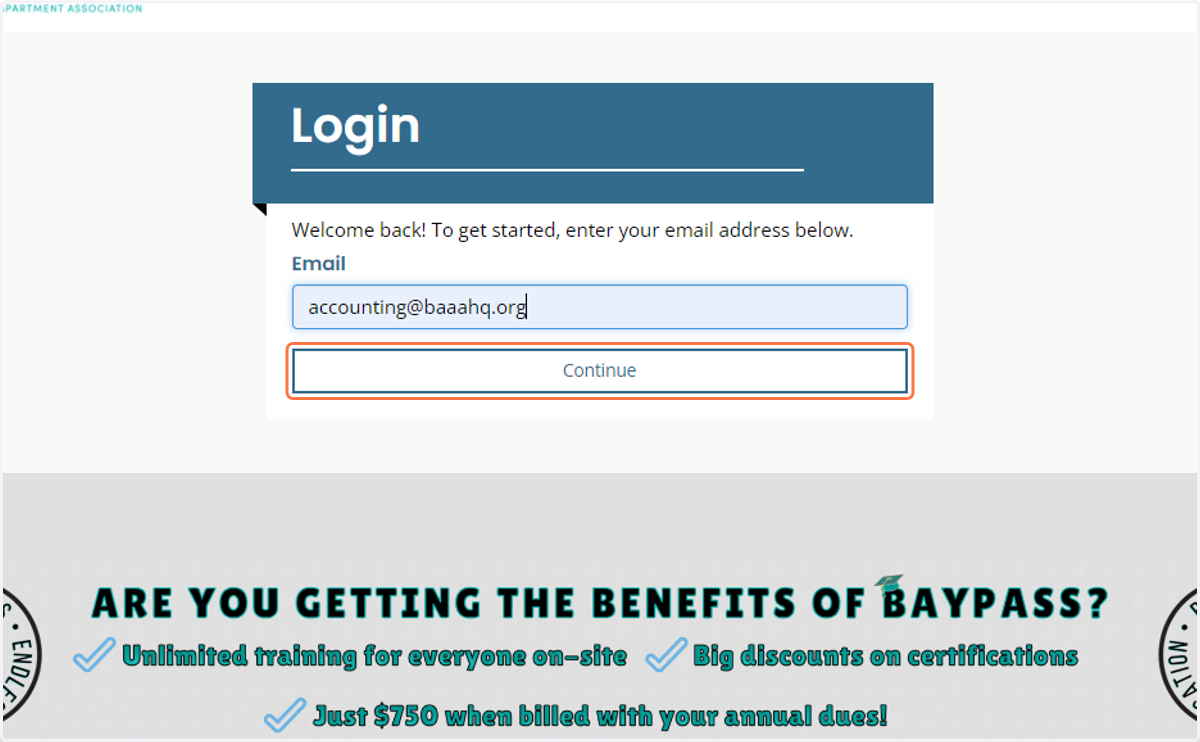 Click on Continue