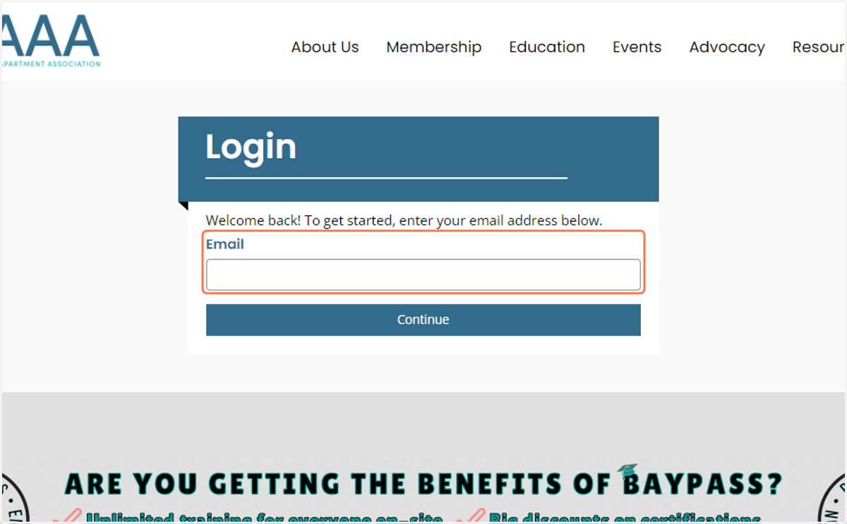 Type in your Email