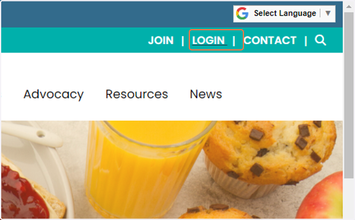 Click on LOGIN