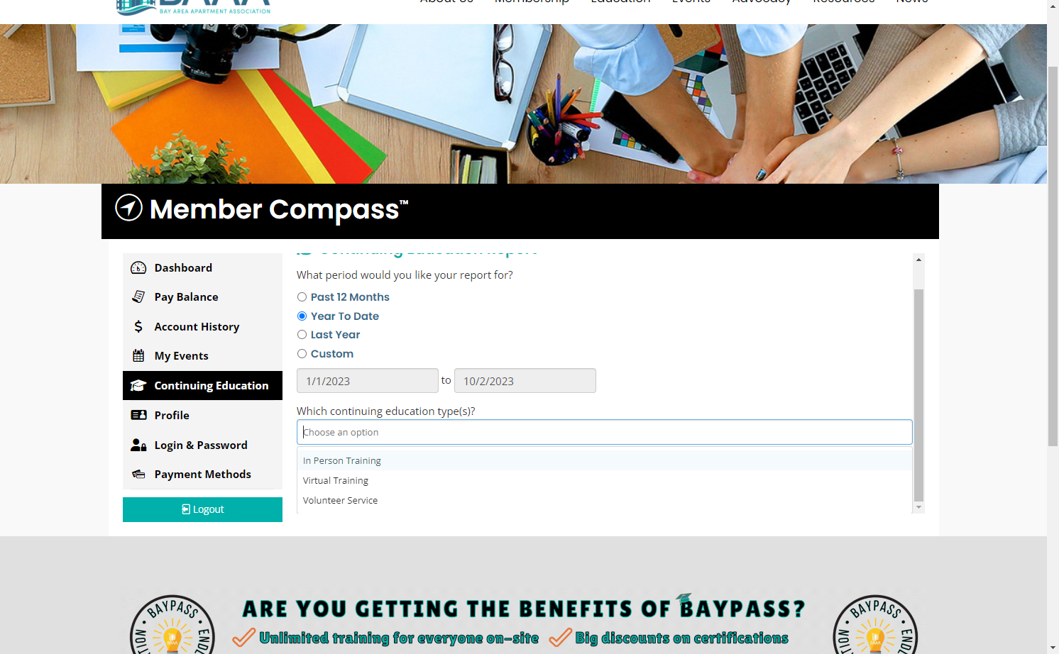 You can choose to show virtual, in-person, or volunteer service - or all 3!