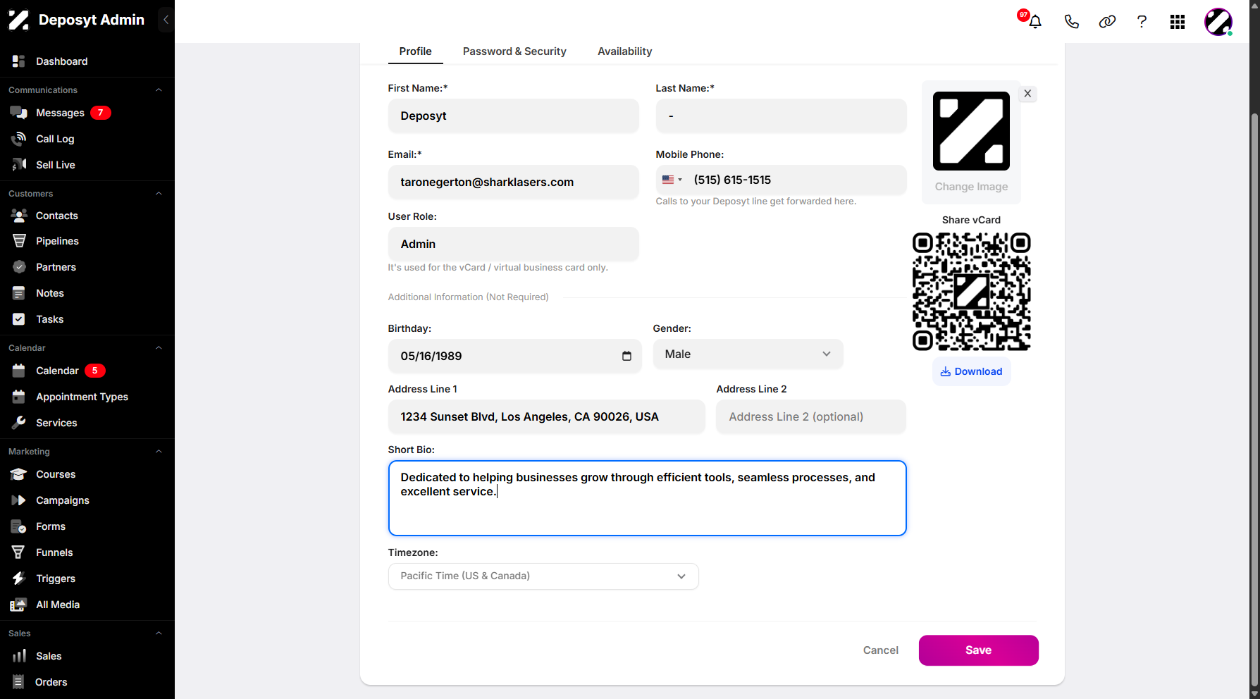 Step 13: Once all is set, click Save to apply the changes.