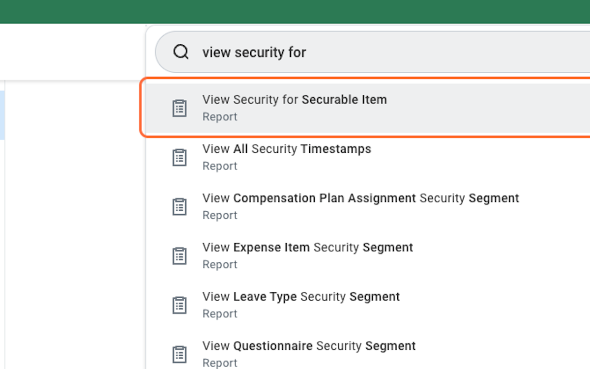 Search for "View Security for Securable Item" 