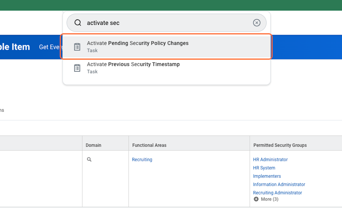 Now you'll need to activate your pending security policy changes. Search for "Activate pending security policy changes" 