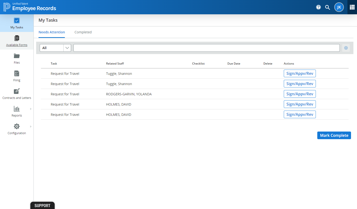 Click on Available Forms