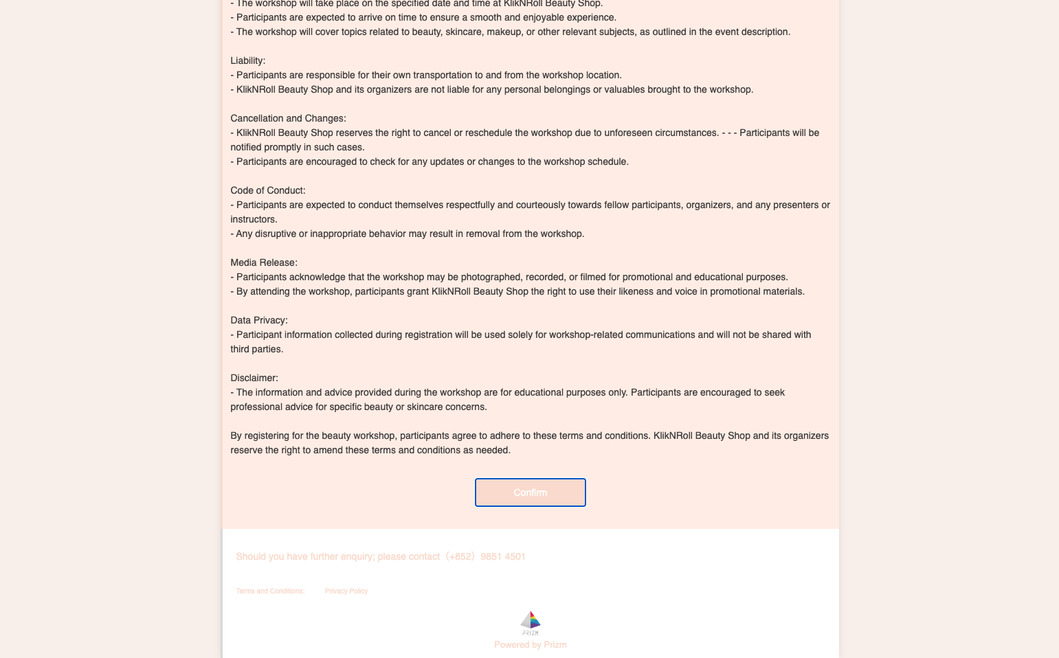 Terms and Condition Title