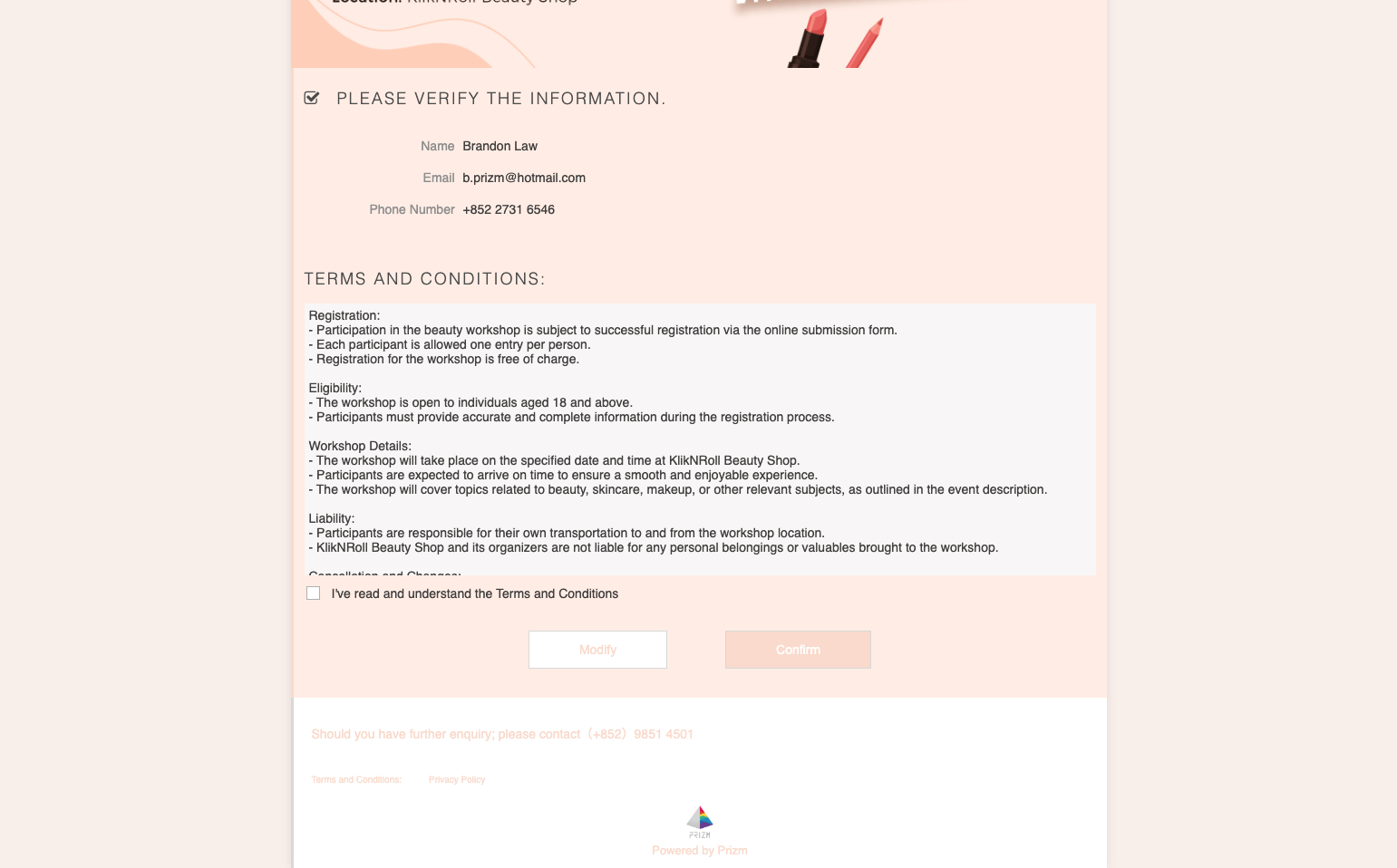 Terms and Conditions