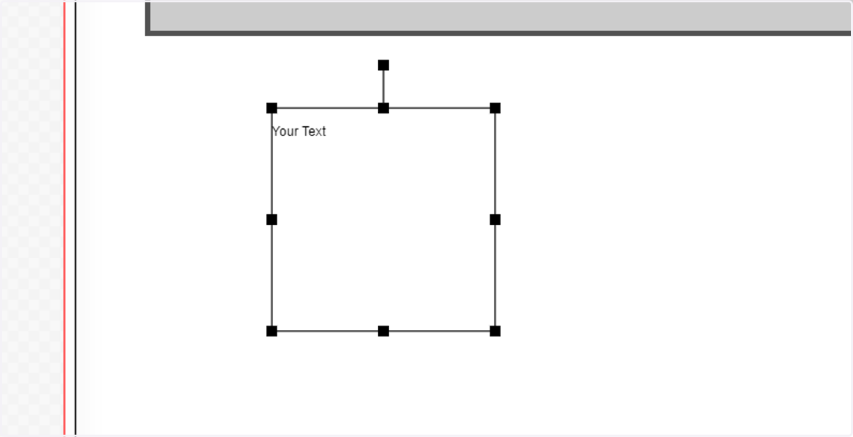 Transform the text frame