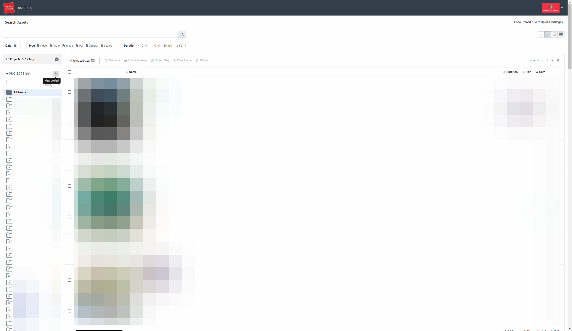 You will see a panel on the left dedicated to Projects and Tags. Click the “+” button to create a Project