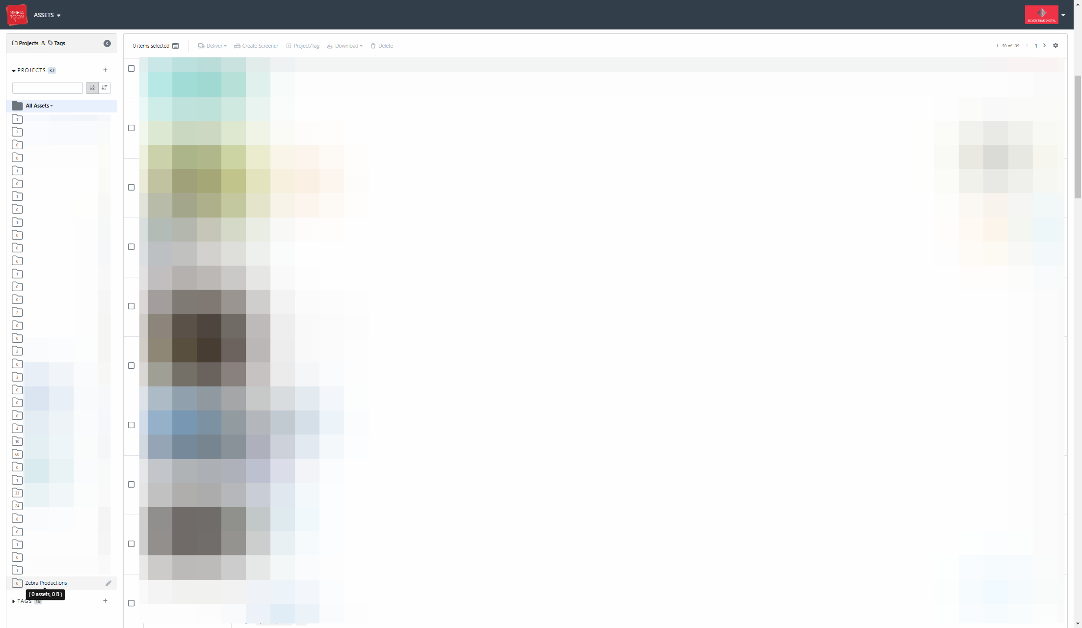 The project can then be accessed below via the same left panel