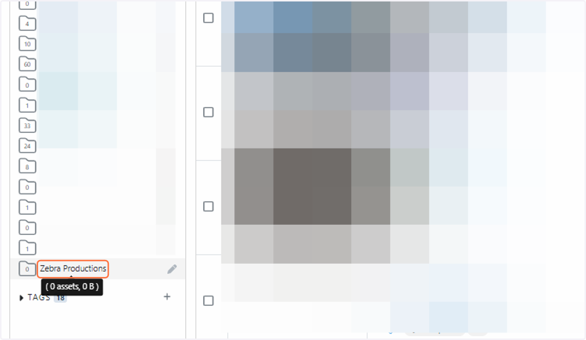 The project can then be accessed below via the same left panel
