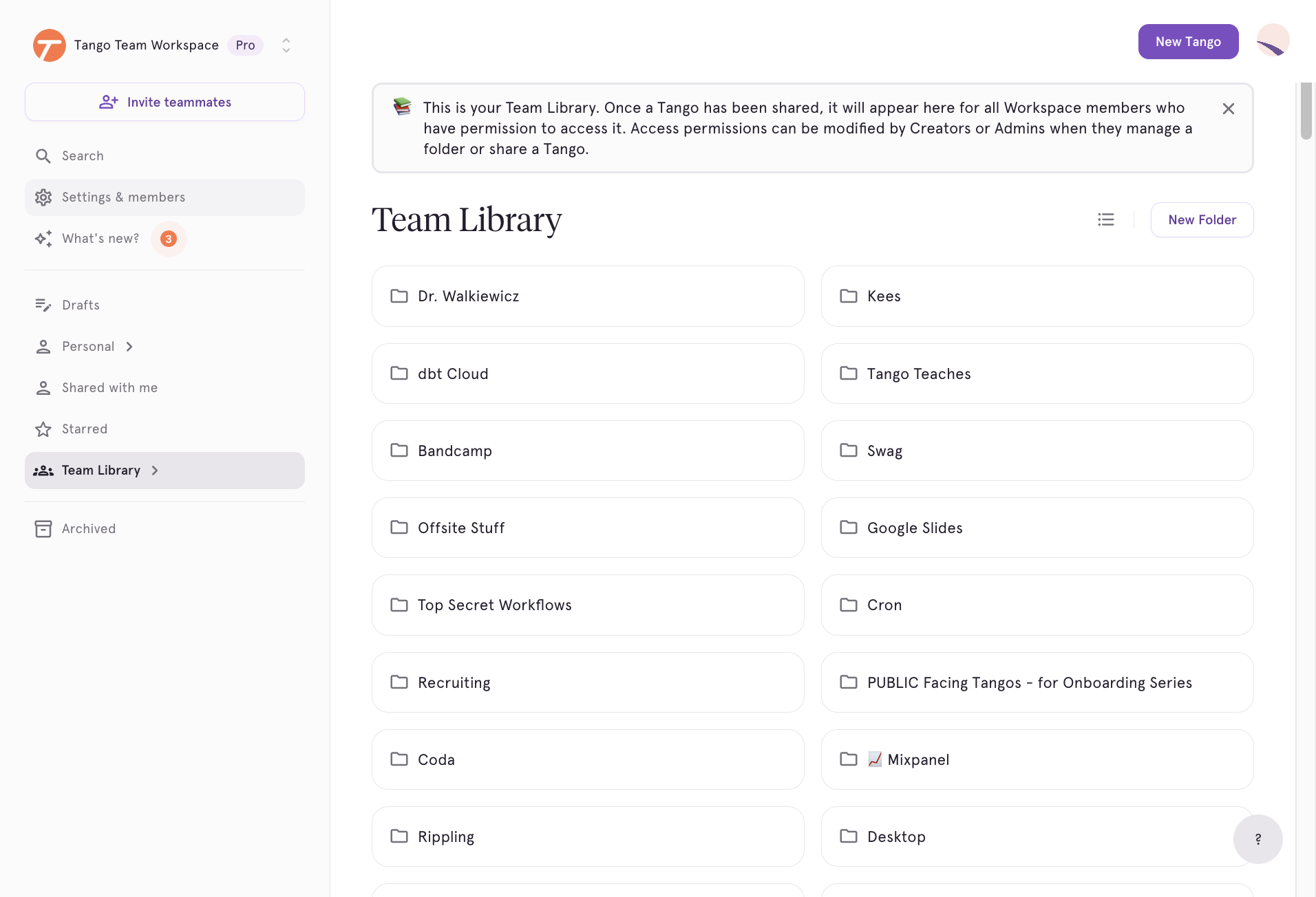 Click on Settings & members