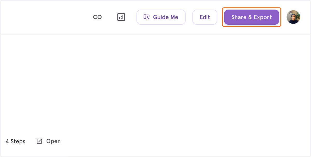 Then go to the workflow you want to share. Click on Share & Export