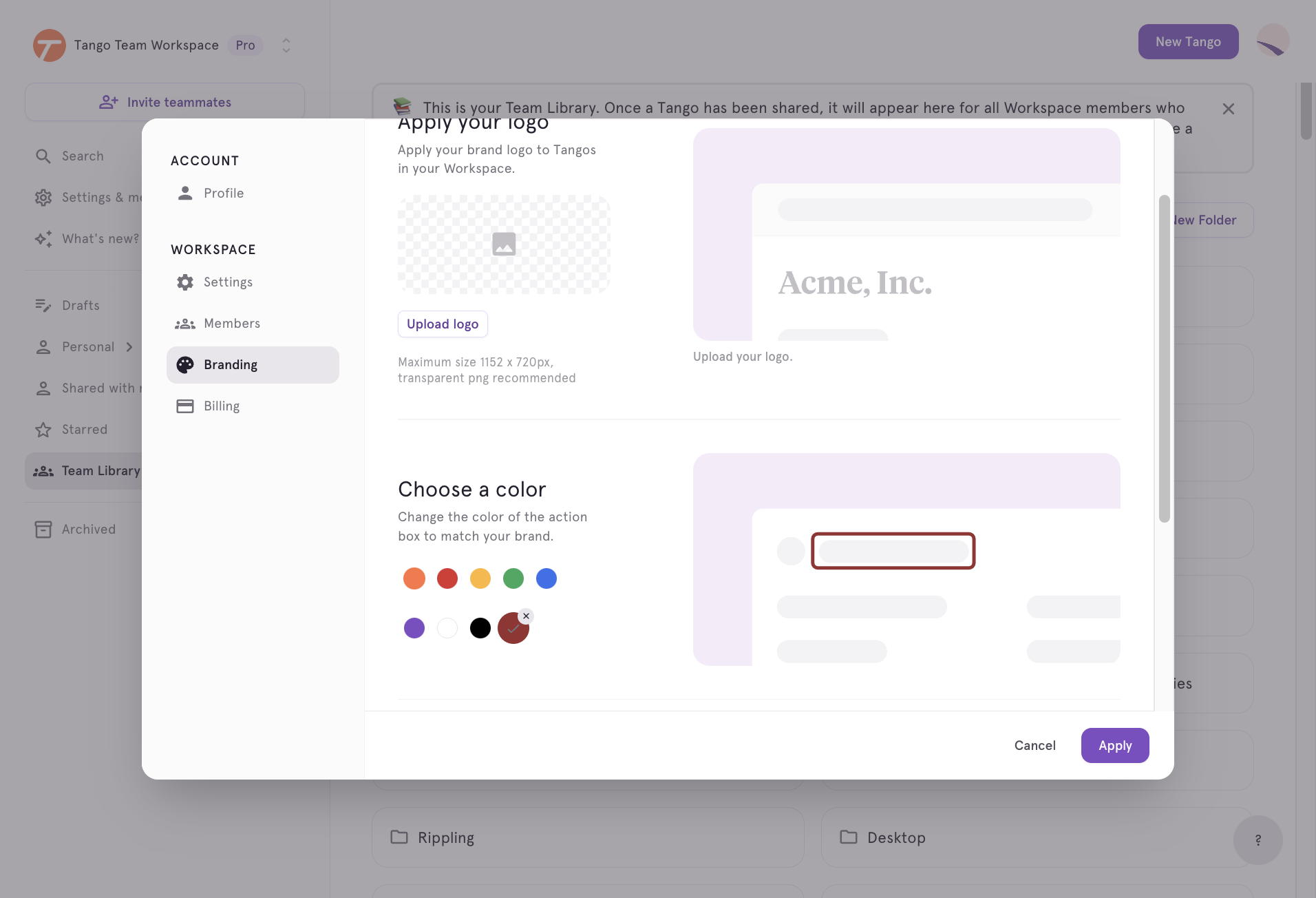 Select Select custom color