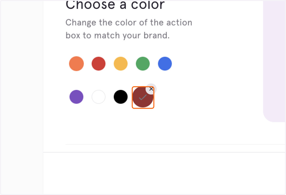 Select Select custom color