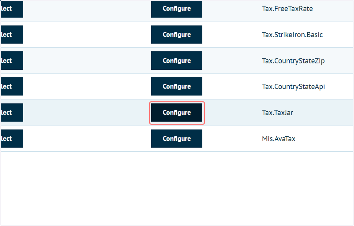 Click on Configure to access additional settings