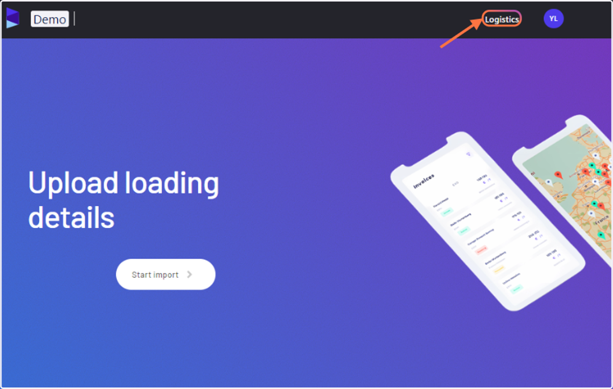 Visit - 'https://main--jules-admin.netlify.app', and click on 'Logistics'