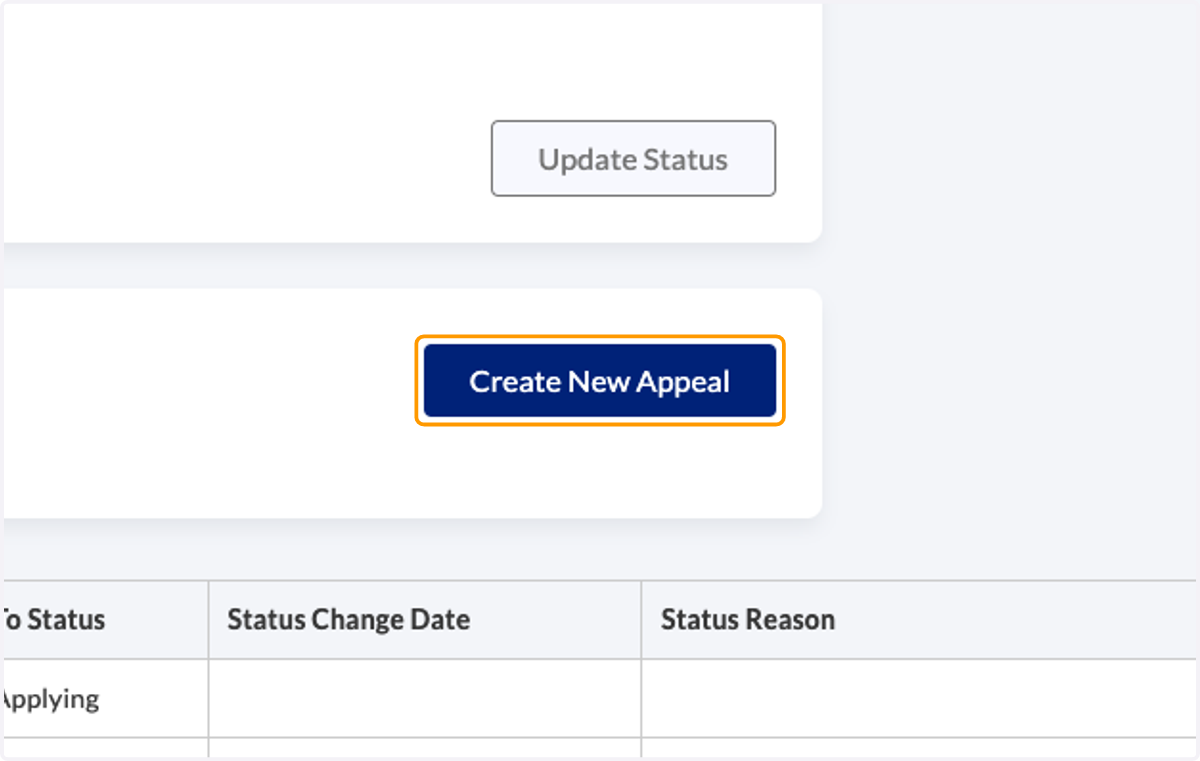 Click on Create New Appeal