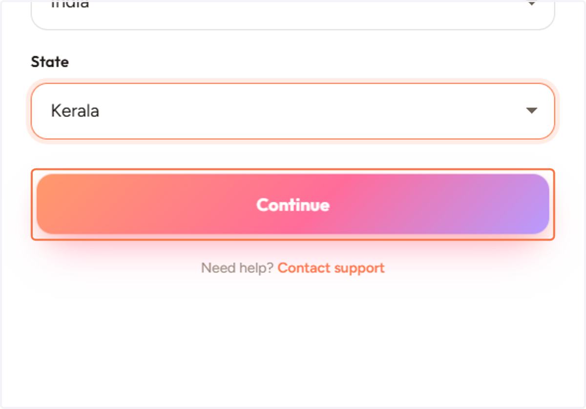 Click on Continue