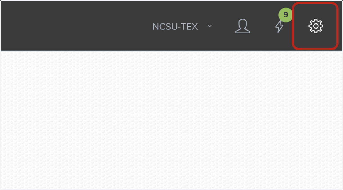 Click on Settings in the top right corner