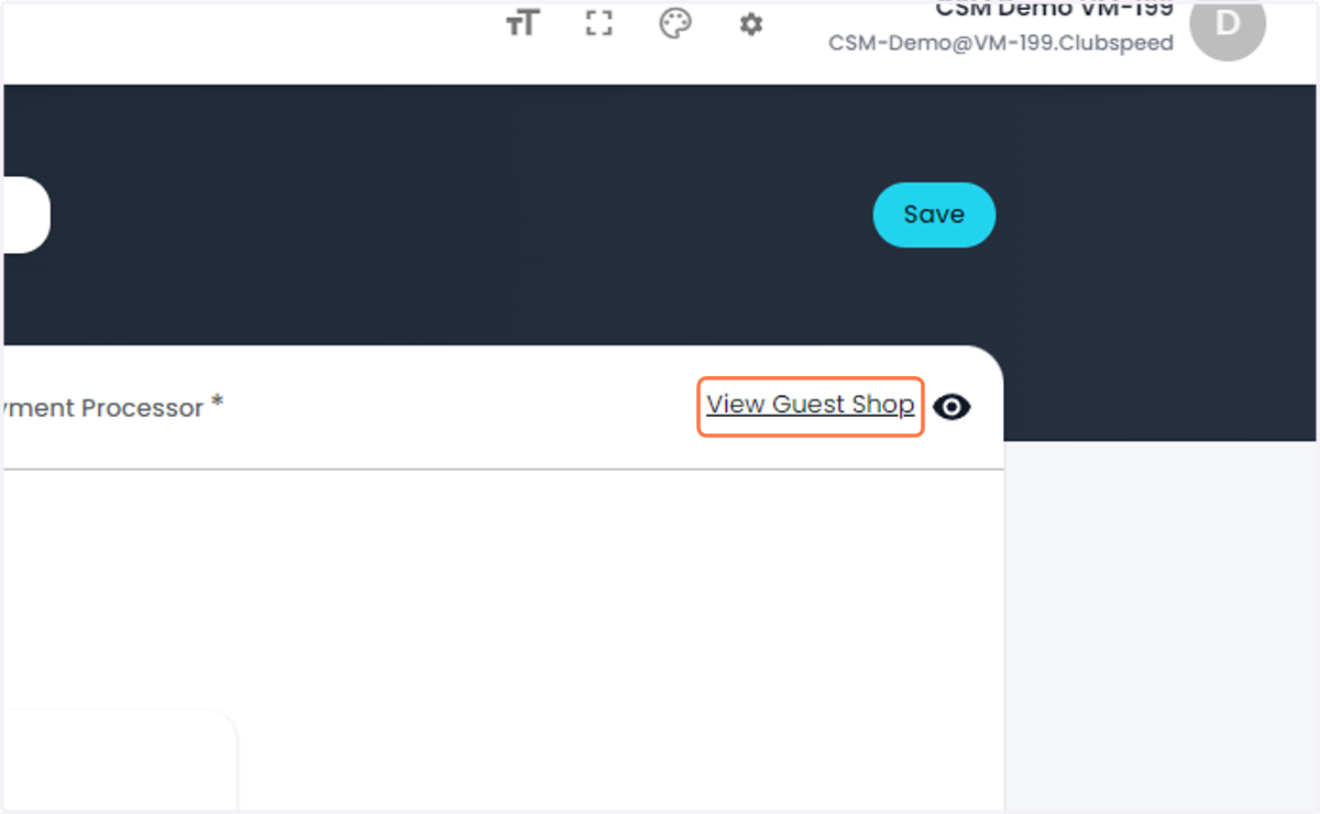 Click on View Guest Shop to see the changes and what the guest will see
