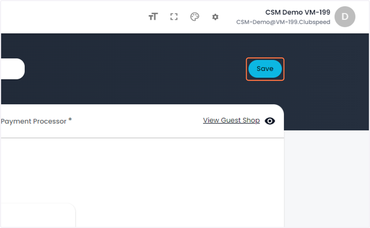 Click on Save