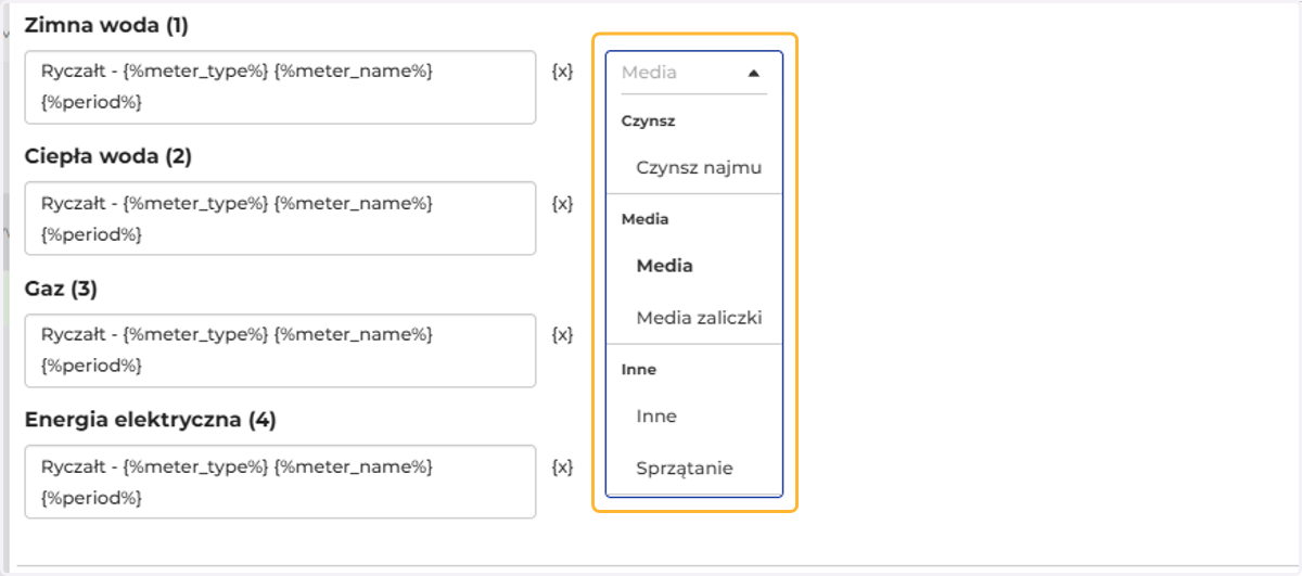Wybierz typ dokumentu