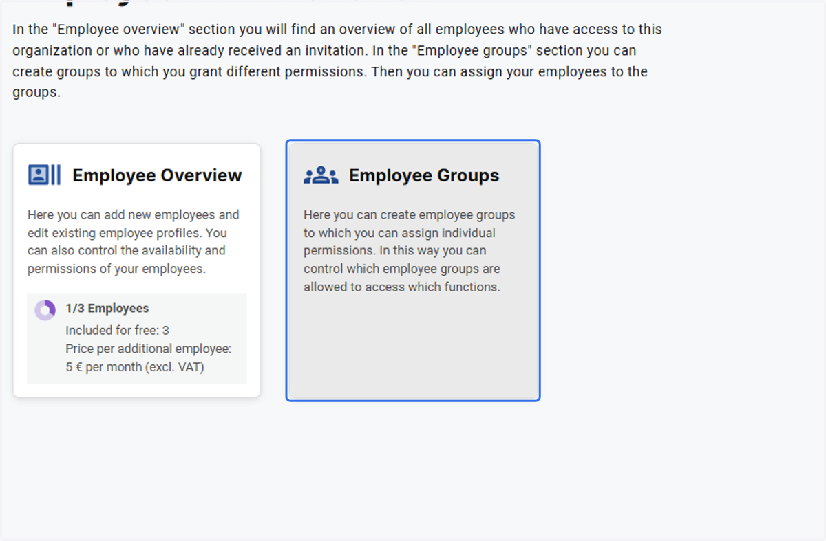Click on Employee Groups