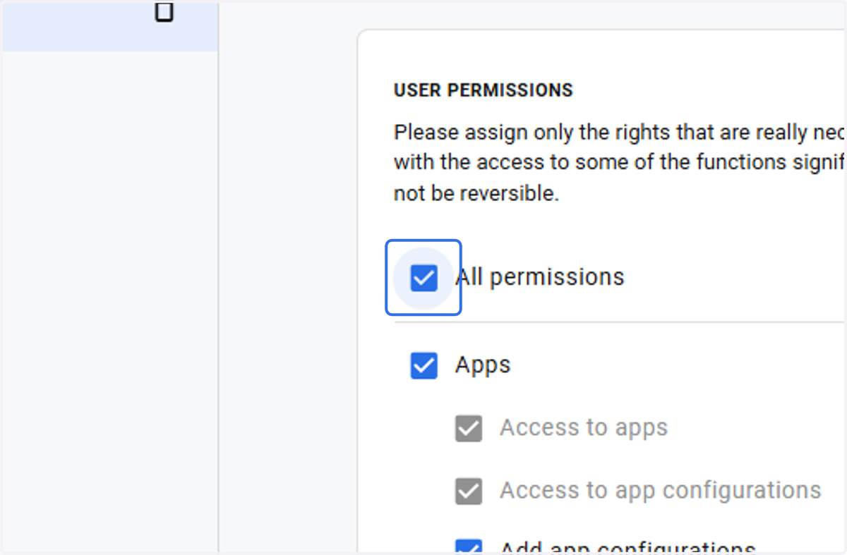 If not, uncheck the relevant permission you wish to exclude from this group