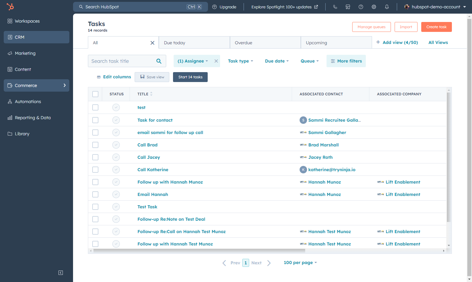 Click on Commerce