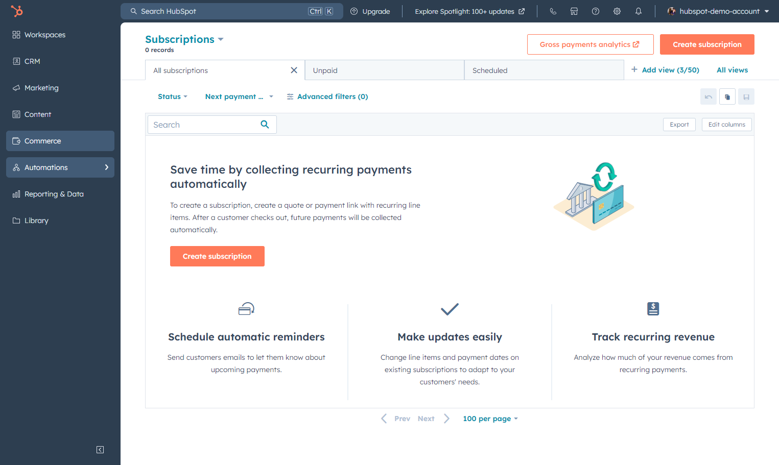 Click on Automations