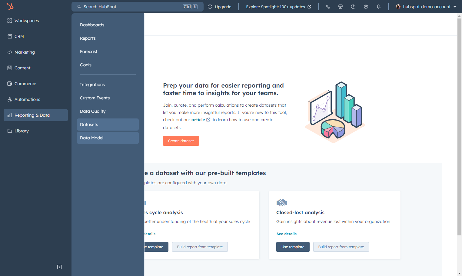 Click on Data Model