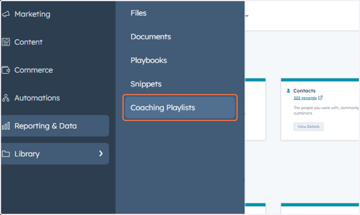 Click on Coaching Playlists