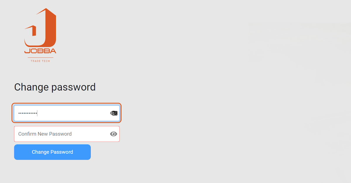 Type your New Password