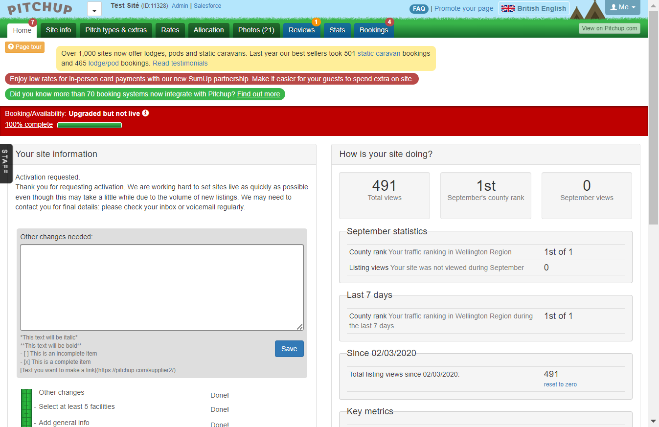Log in to the manager portal