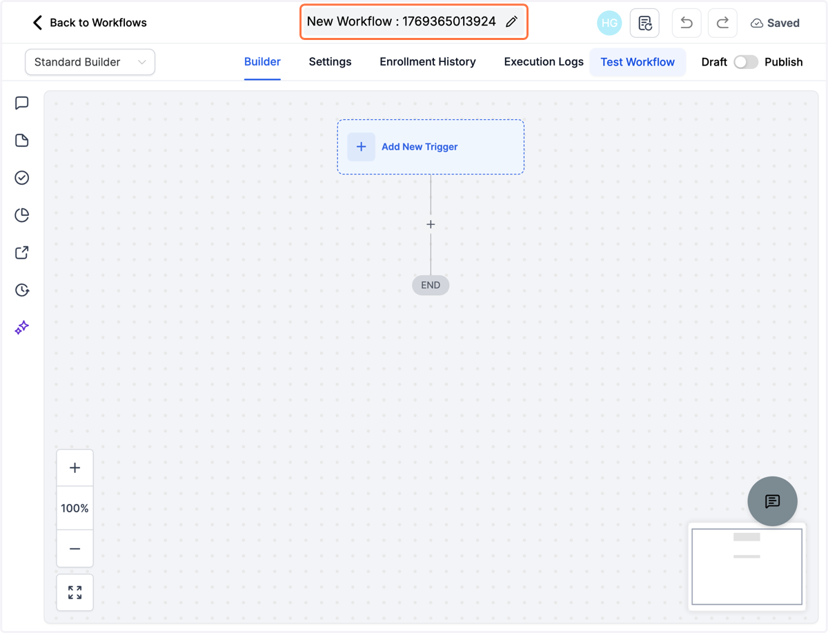 Giv workflowet et navn fx Freebie – mailserie