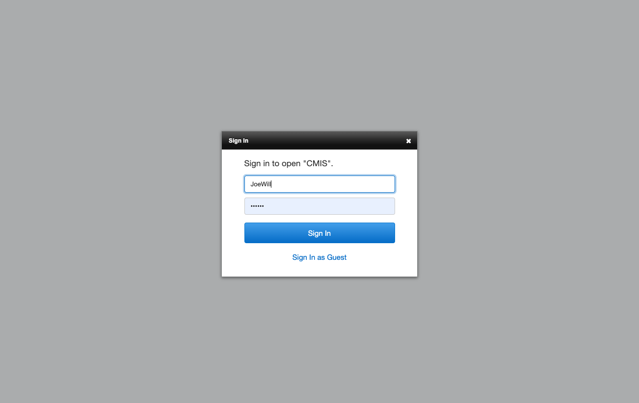 Type in your Account Name and temporary password
