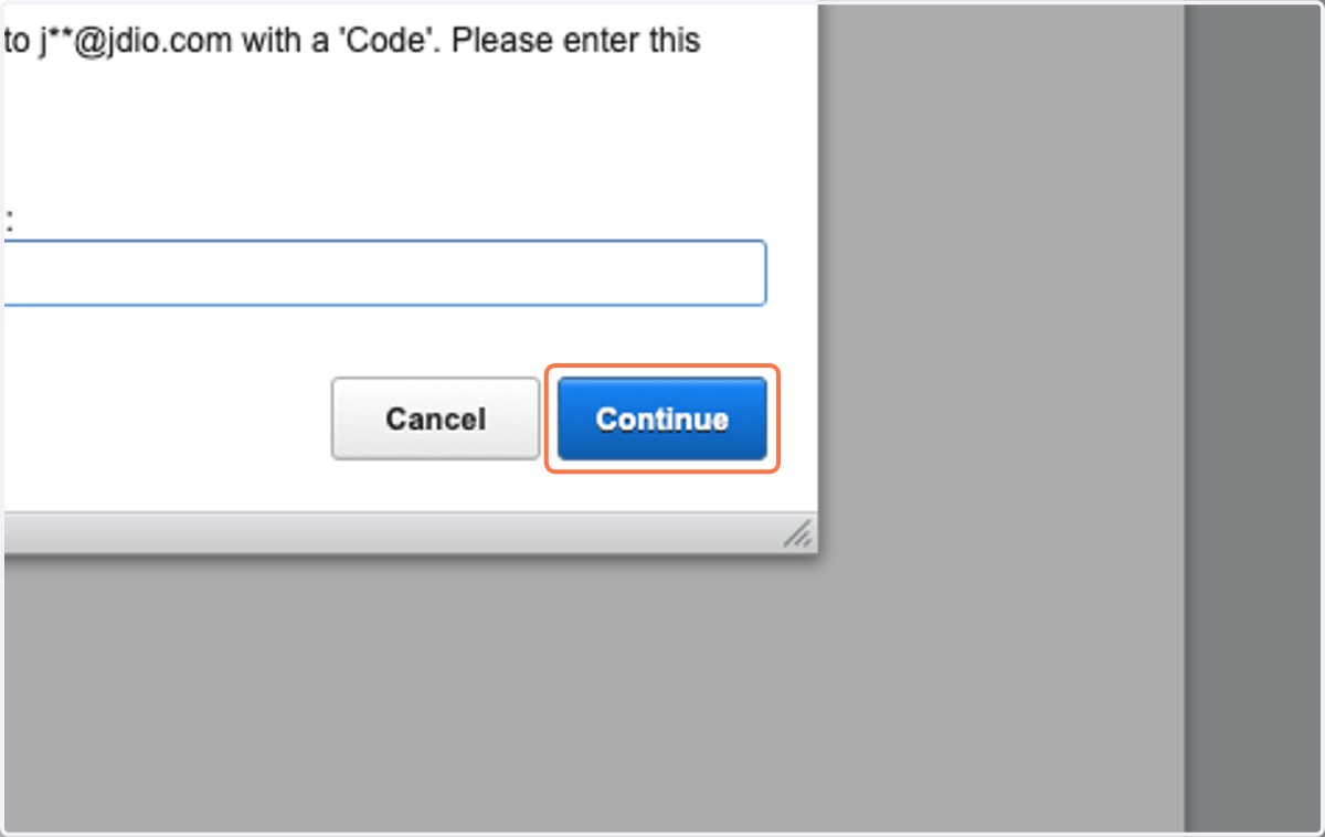 Click on Continue