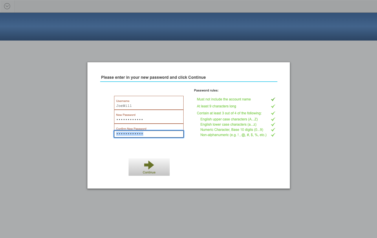 Click on Continue