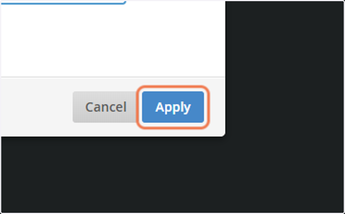 Click on Apply
