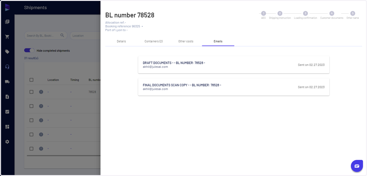 You can view the conversation history here
