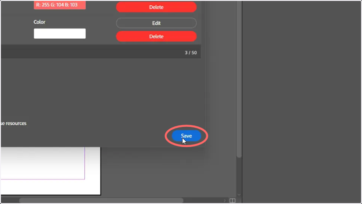 Click Save