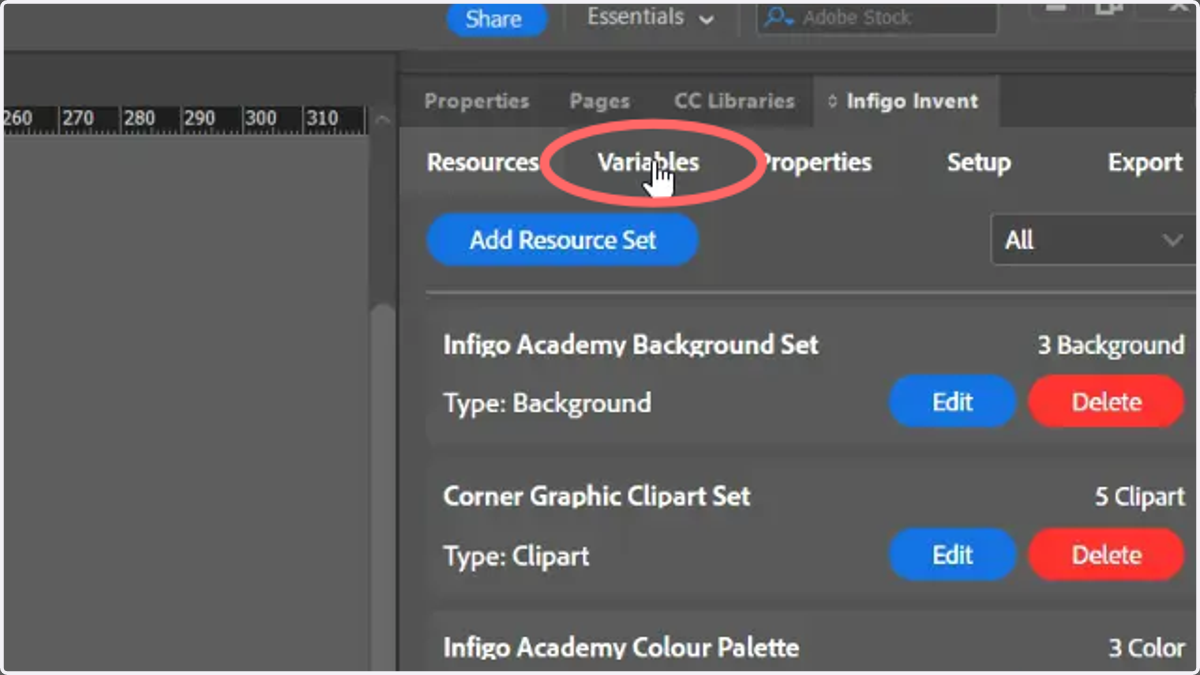 Click Variables