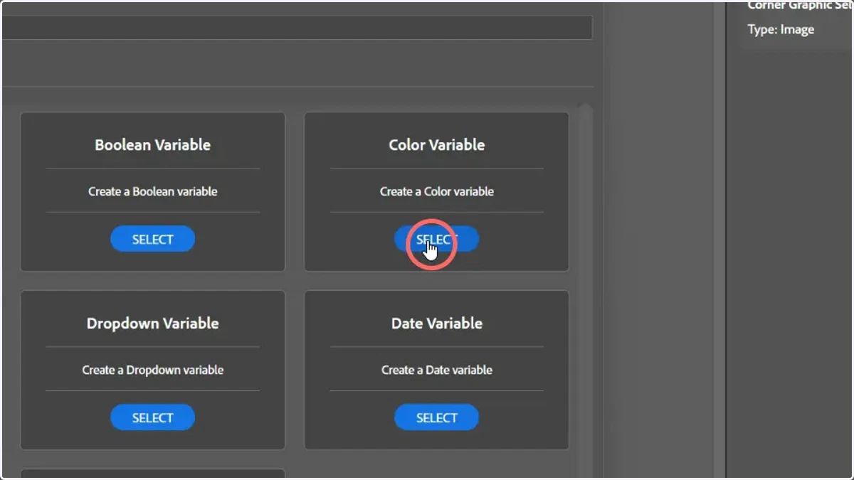 Click Color Variable