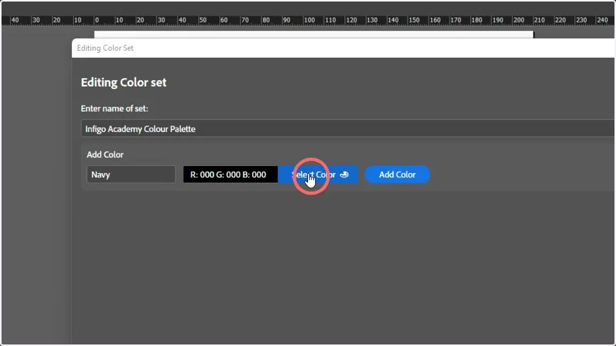 Click Select Color