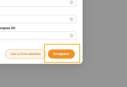 Puis cliquer sur "Enregistrer"