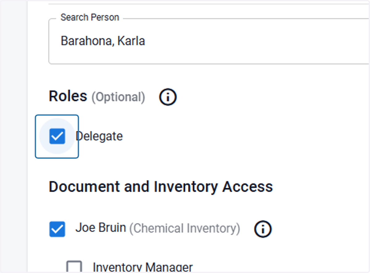 Check any applicable roles
