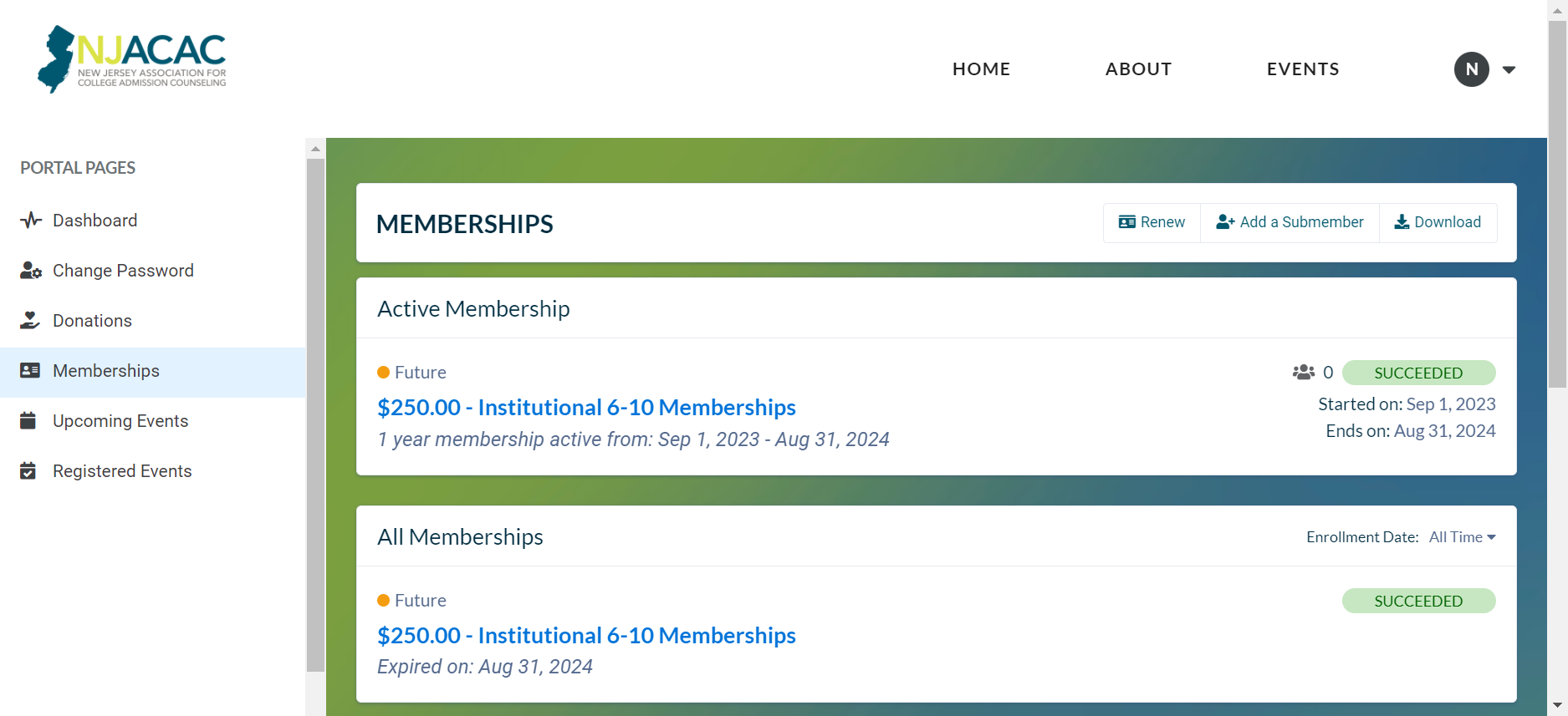 Click on Add a Submember