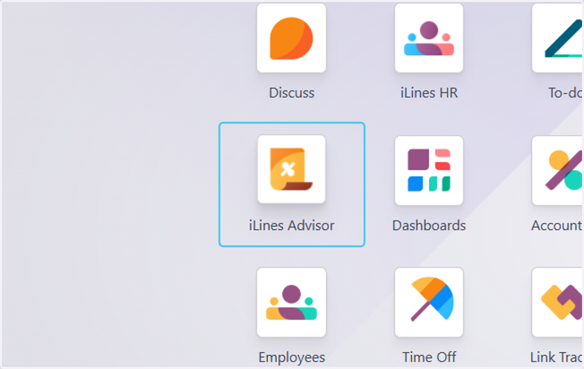 Click on iLines Advisor
