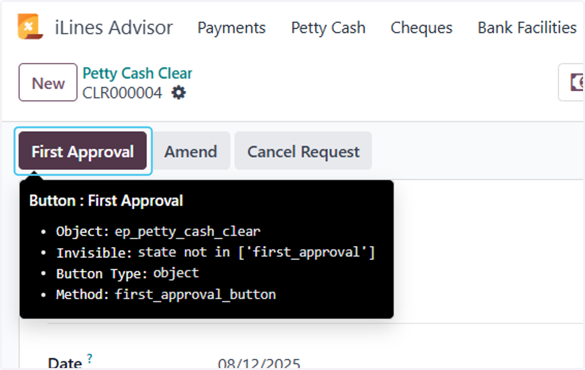Click on First Approval